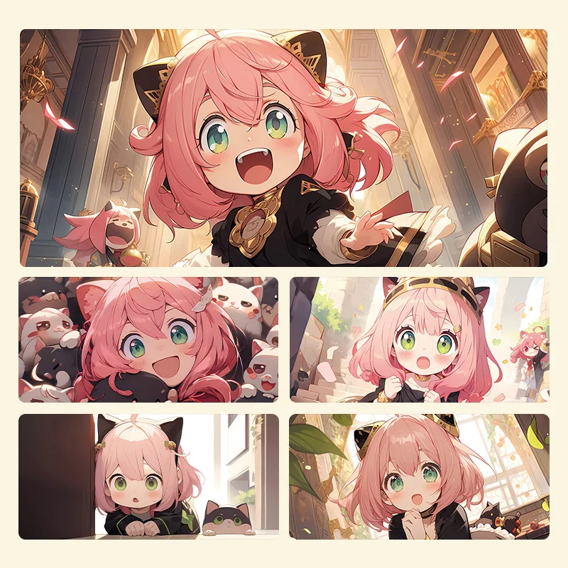 

Anime Spy X Family Anya Forger Large Mouse Pad Cute Anime Desk Mat for Gaming Laptop Computer Keyboard Decorative Supplies