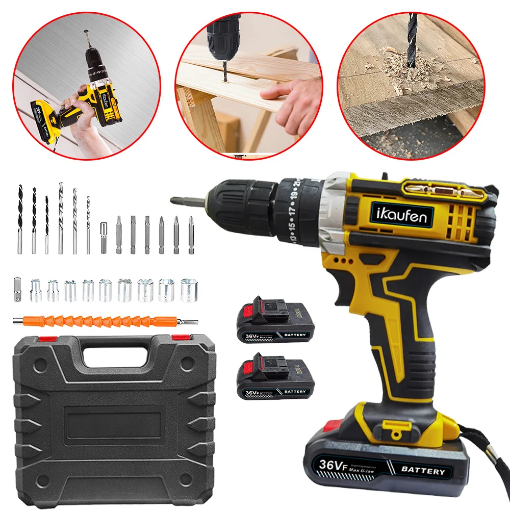 High quality lithium-ion rechargeable battery electric tool hand drill