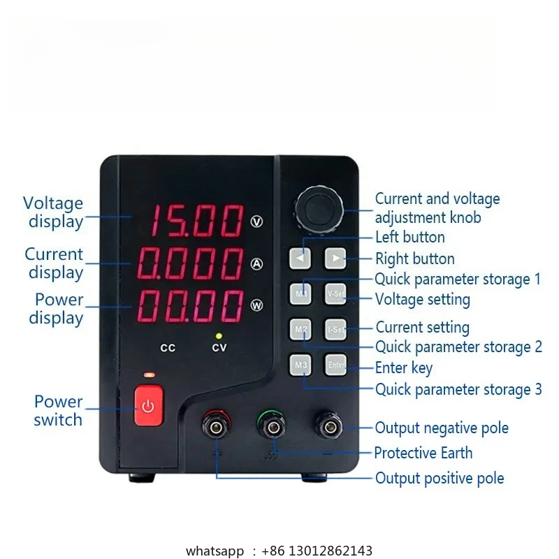 

Adjustable DC power supply 30V 10A laboratory stabilizer 60V 5A switch