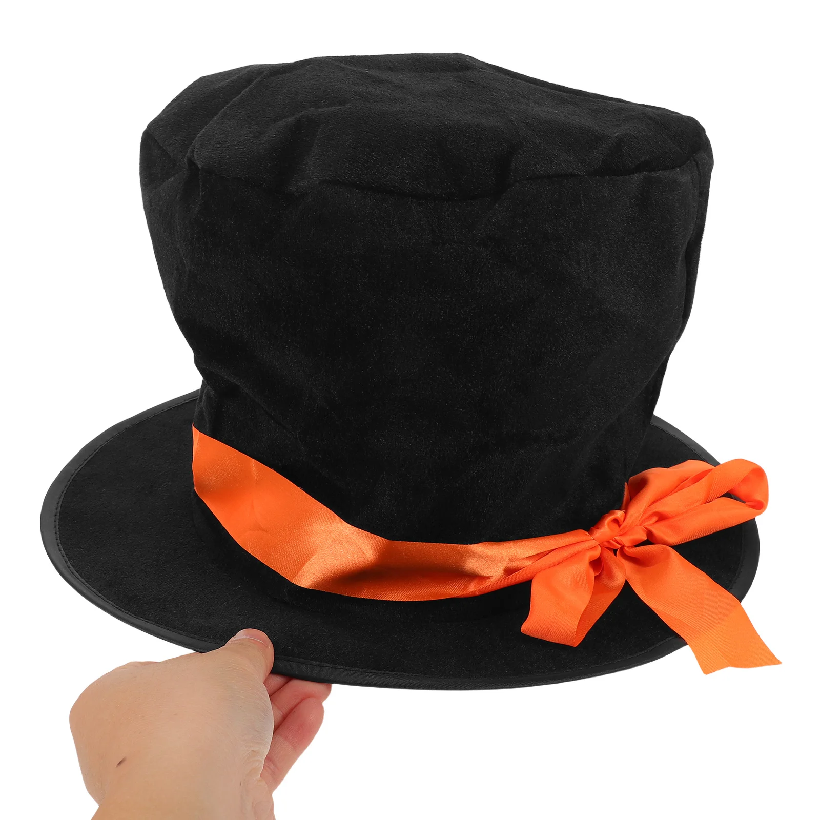 

Retro Magician Hat Black Vintage Style Top Hat Performance Accessory Handmade Elegant Magician Prop for Parties