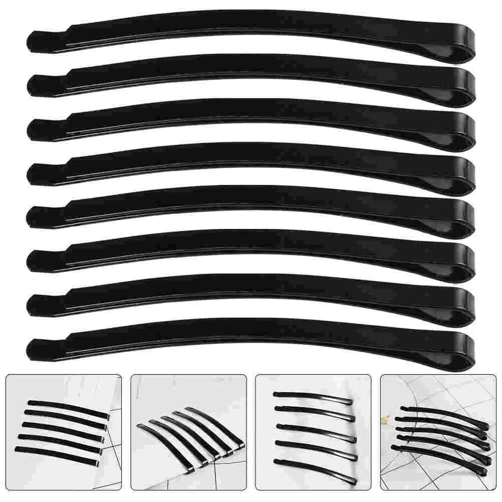 

50 Pcs Hair Accessories Side Clip Miss Black Clips DIY Bobby Pin Materials Metal Barrettes for Women Blank