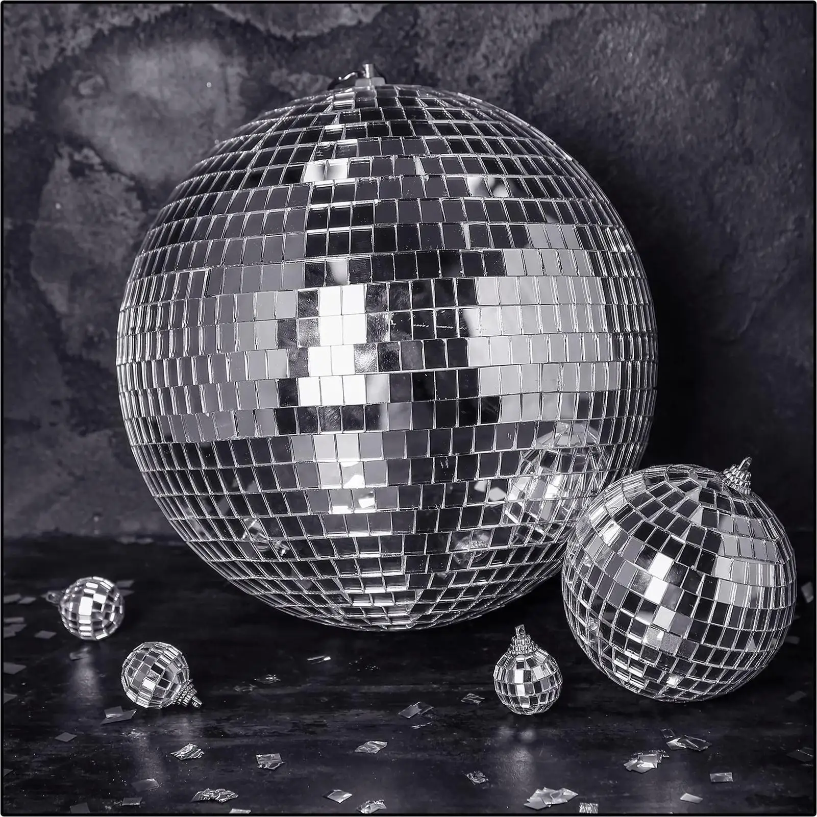 Self-Adhesive Craft Tiles Reflective Waterproof Stickers Disco Ball Tiles Decoration For Ceiling Floor Bathroom Kitchens view 4