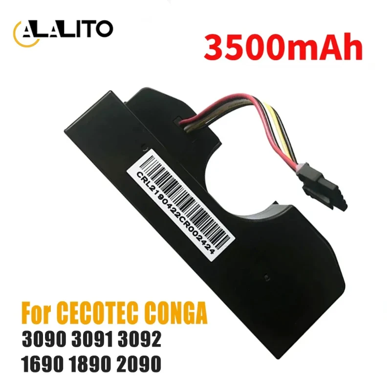 

Аксессуары для замены CECOTEC CONGA 3090 3091 3092 1690 1890 Аккумулятор для робота-пылесоса Pack, батарея 2090 вольт 14,4 мАч