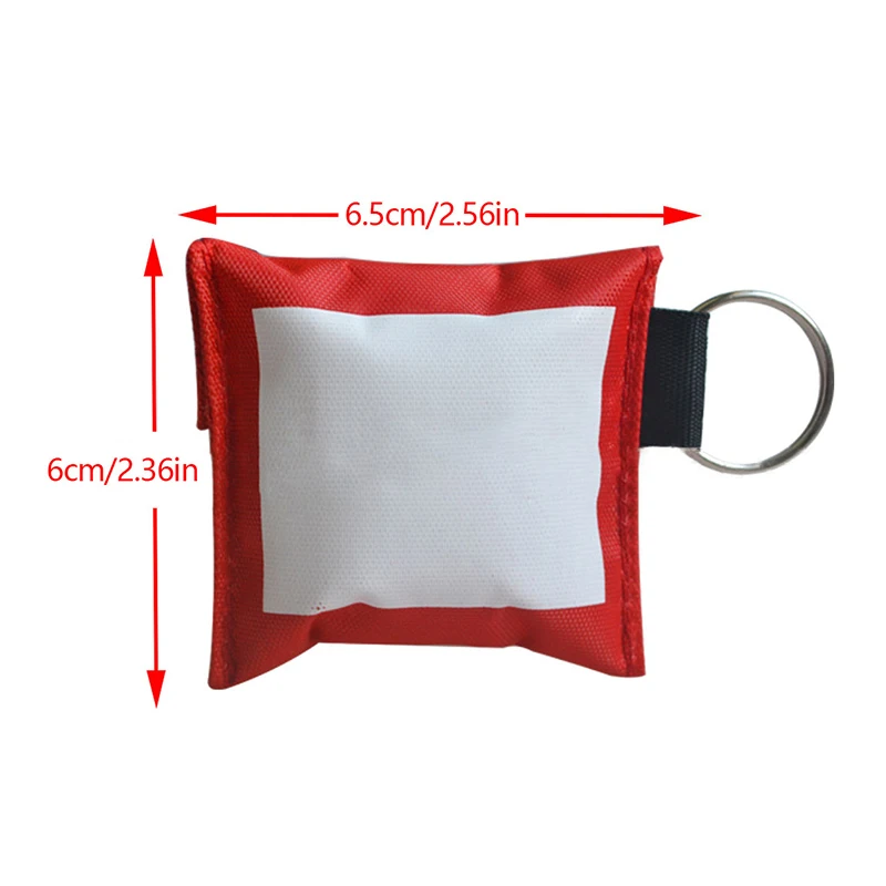 New Resuscitator Mask Keychain Emergency Face Shield First Aid CPR Mask With 1 Pair Gloves For Health Care Tools Face Shield