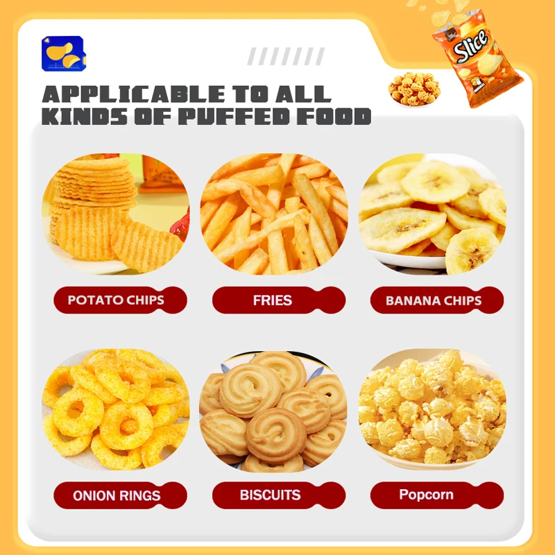 Automatic Snack Potato Chips Popcorn Banana Chips French Fries Sachet Weighing Packing Packaging Machine with Nitrogen