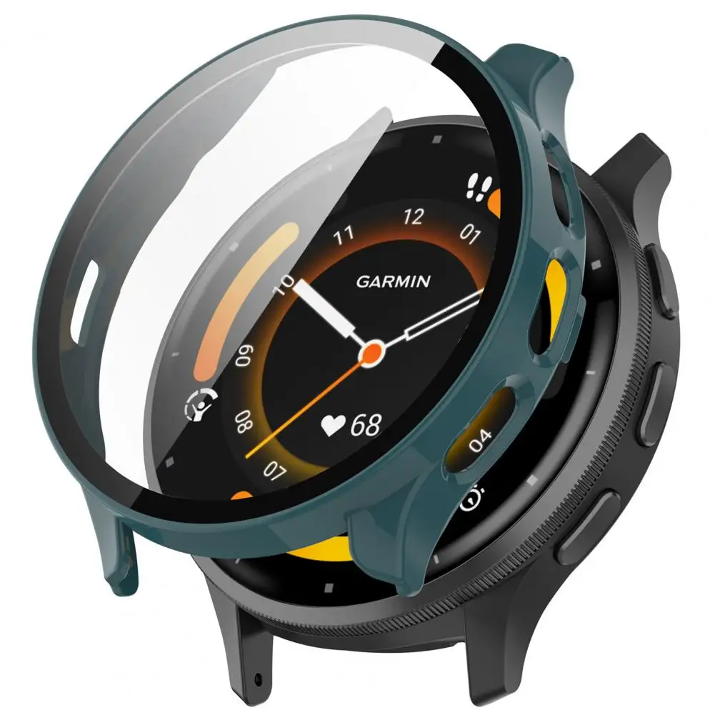 Watch Case for Garmin Venu3s Watch Protective Case for Garmin Venu 3s Tempered Glass Screen Protector Full Coverage Bumper Shell