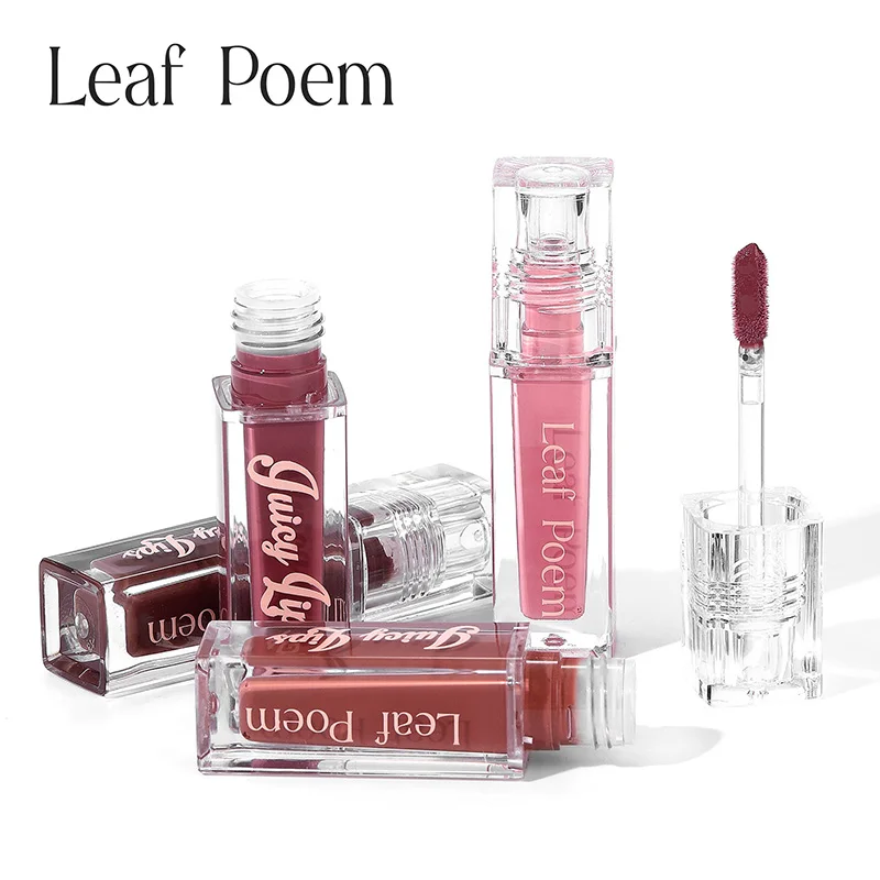 Clear Lip Gloss Makeup Hydrating Pearlescent Glitter Plumping Moisturizing Natural Pink Lip Glaze Reduce Lip Wrinkles Lips Care