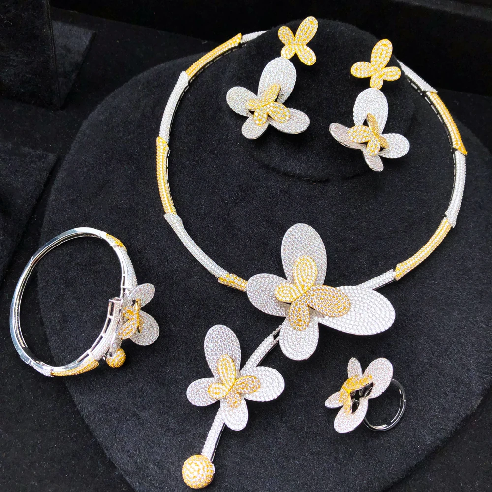 

GODKI Luxury Lariat Butterfly African Cubic Zircon CZ Nigerian Jewelry sets For Women Wedding Dubai Gold Bridal Jewelry Set 2025