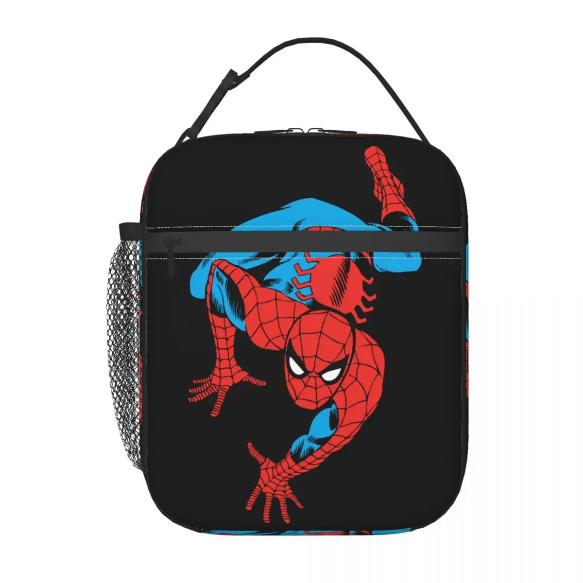 Bolsa de almuerzo con aislamiento térmico para hombre araña, contenedor de comida a prueba de fugas, bolsa Bento para oficina y exteriores