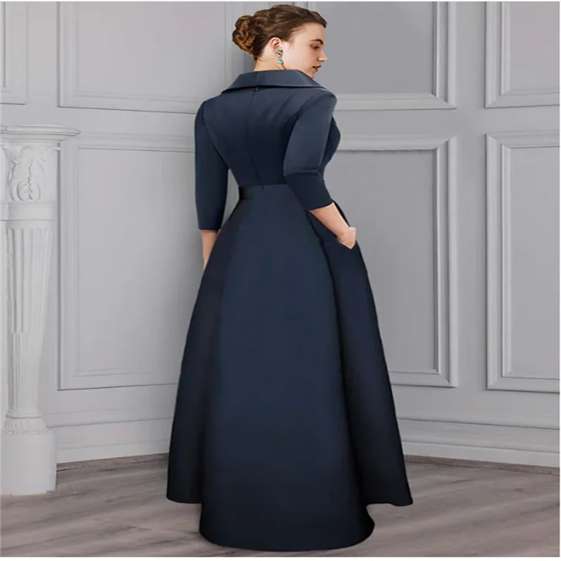 Mother of the Bridal Dresses Jumpsuit Pantsuit Ankle Length 3/4 Length Sleeve Elegant Party Simple Formal Wedding Guest Satin