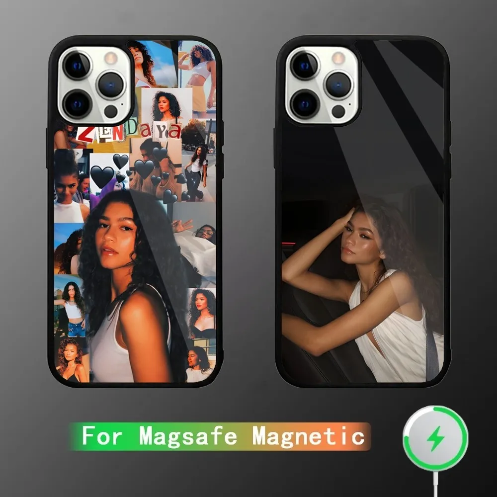 Z-Zendaya Phone Case For iPhone 15,14,13,12,11,Plus,Pro,Max Mini Magsafe Magnetic Wireless Charging