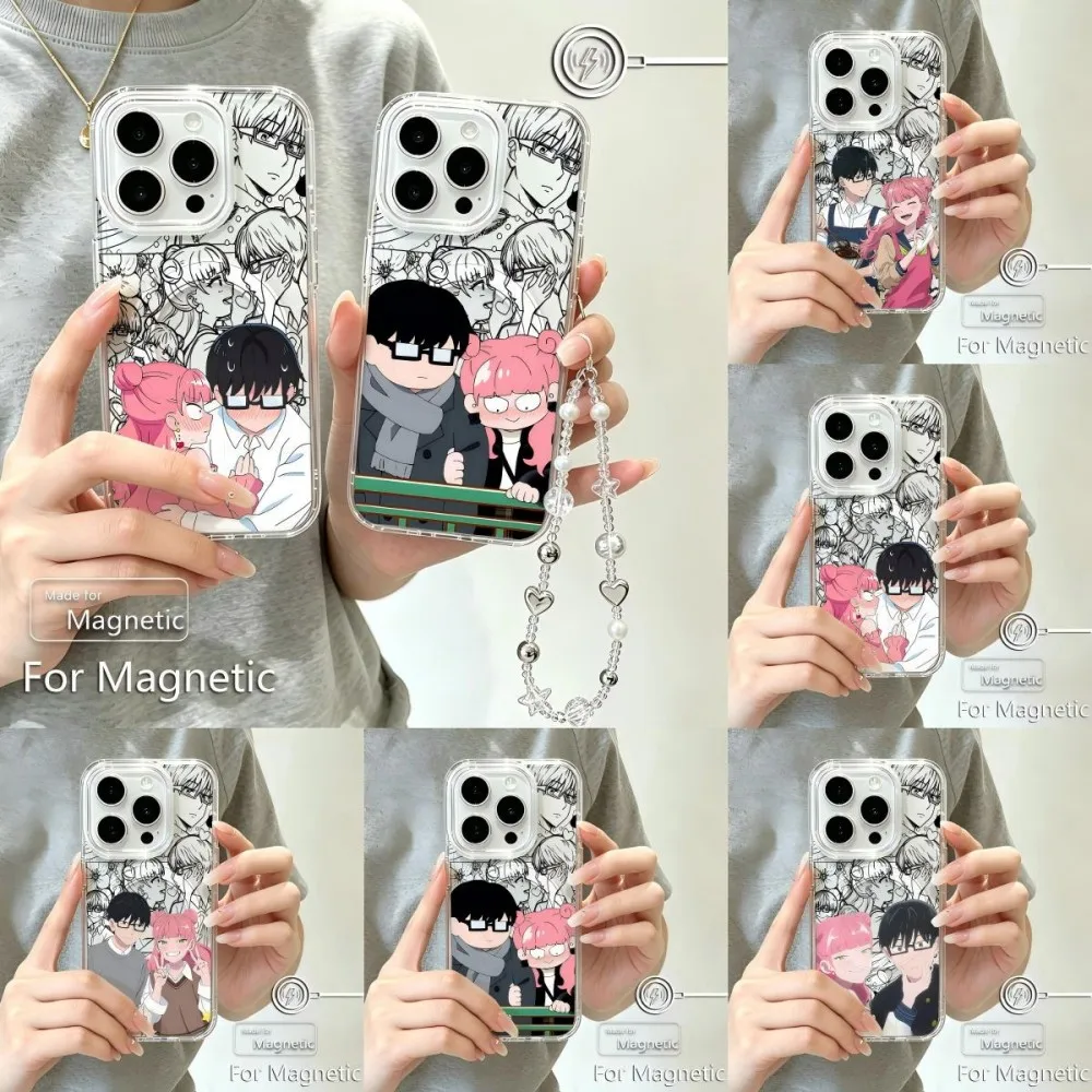 Magnetic Phone Case for Samsung Galaxy S25 S24 S23 S22 S21 S20 FE Edge Plus Ultra 5G TPU Tpu You and I Are Polar Opposites