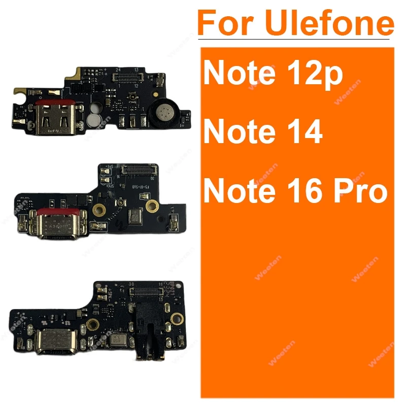 Charger USB Jack Board For Ulefone Note 12p Note 14 Note 16 Pro USB Charging Port Usb Board Connector Repacement Parts