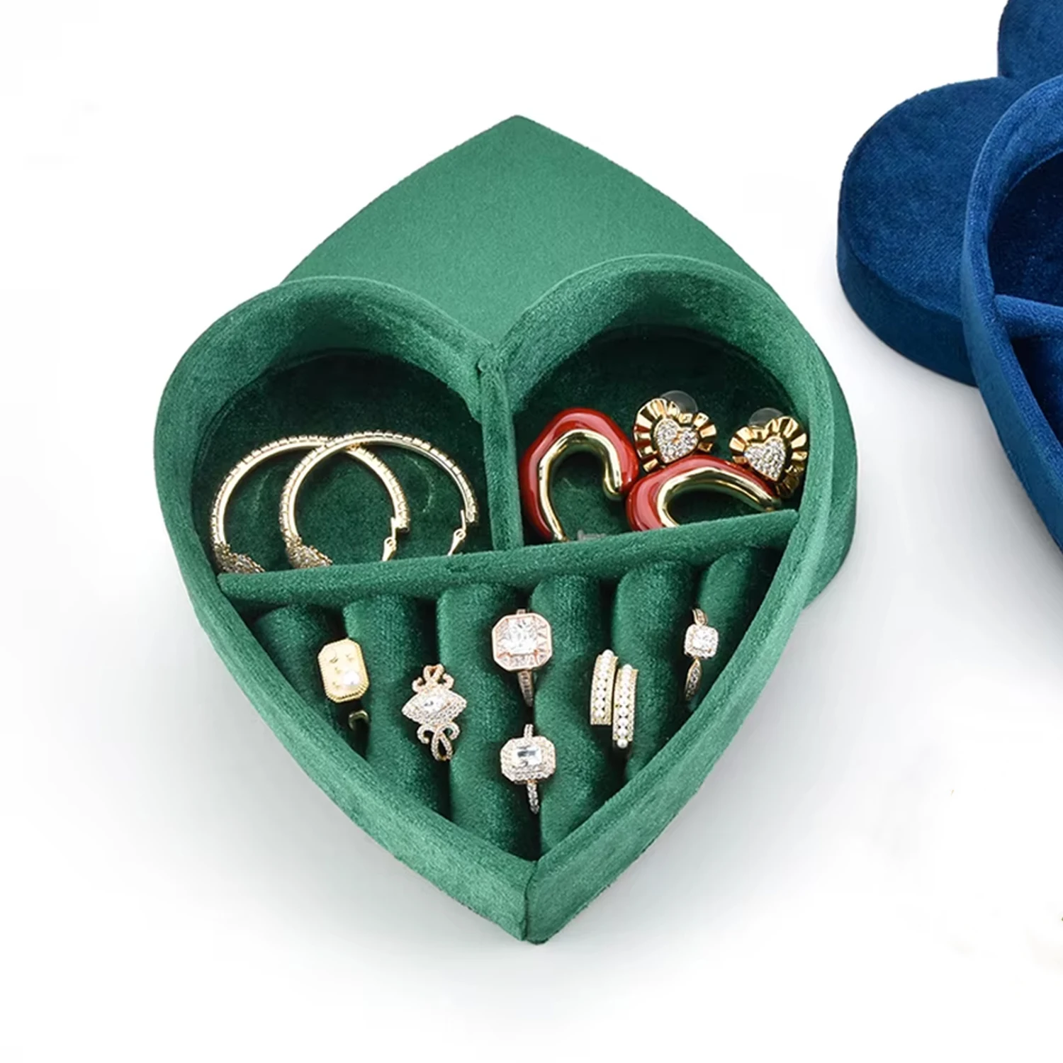 

Бархатное кольцо, шкатулка для драгоценностей на день рождения, день Святого Валентина, свадьбу, плюшевый подарочный футляр для ювелирных изделий в форме сердца, принимаем бесплатный индивидуальный логотип