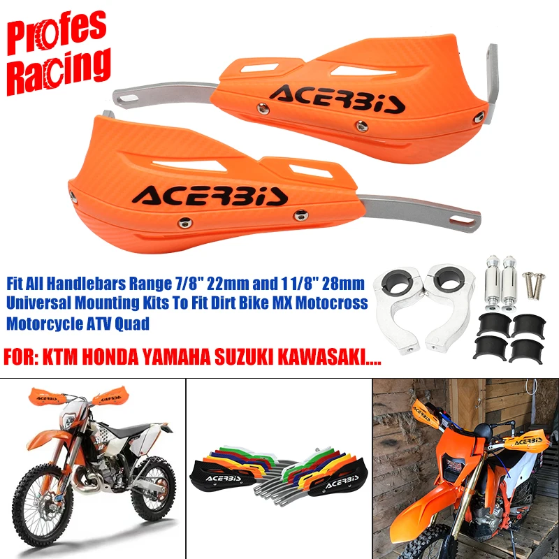 

For KTM Kayo SX SXF KLX KX KXF YZ YZF CR CRF RMZ Dirt Bike Enduro Supermoto Motorcycle Hand Guard Handguard Protector 22mm 28mm