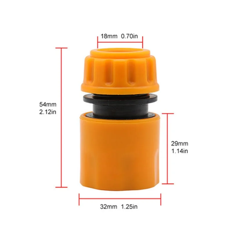 Conector rápido de manguera de jardín, 2 piezas, 1/2 pulgadas, junta de conexión rápida, acoplador de reparación, adaptador de riego de jardín