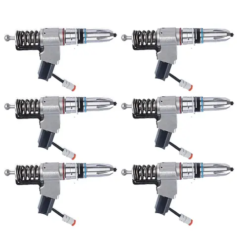 6PCS Celect Diesel Fuel Injector 3411763 3411763PX 3411763RX EX631763 For Cummins N14 NH NT 14.0L Celect Engine