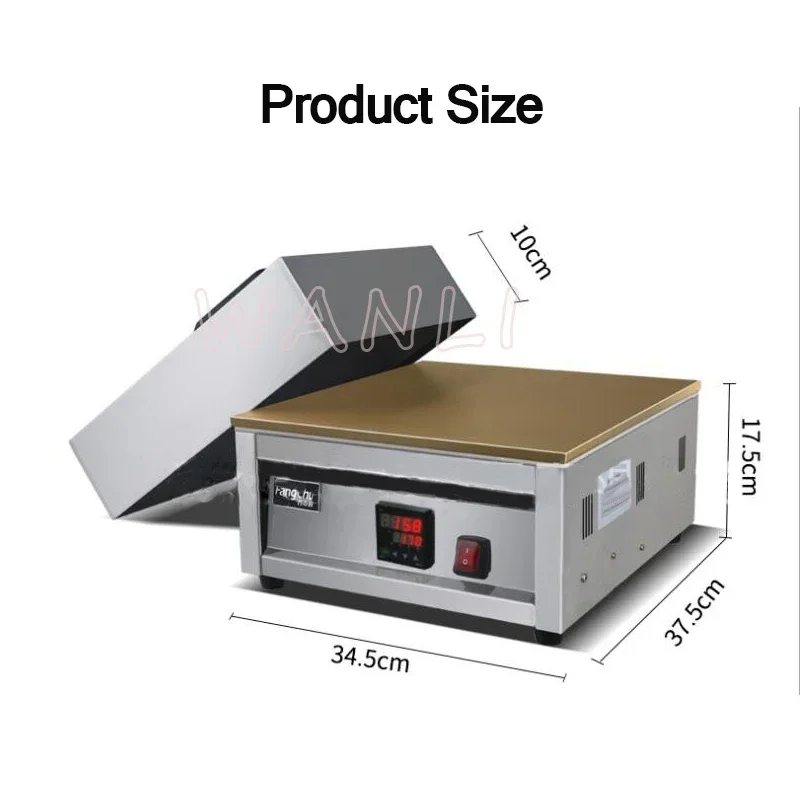 Household 220v CNC Copper Simmering Machine Pure Copper Thickening Waffle Machine Automatic Single Head Comb