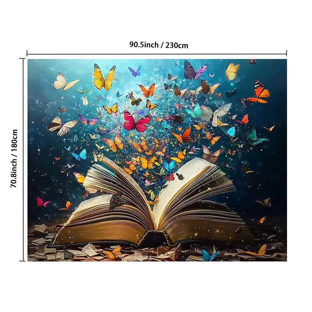 1pcs Butterfly Explosion on Book Page_ai2 Suitable for home room living room bedroom, perfect for holiday party decoration backg