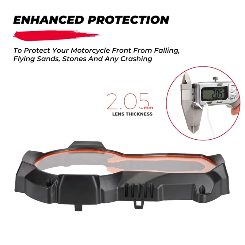 A13F-Headlight Protector With 3 Fluorescent Covers For BMW R1200GS LC GSA R1250GS R 1250GS ADV Adventure