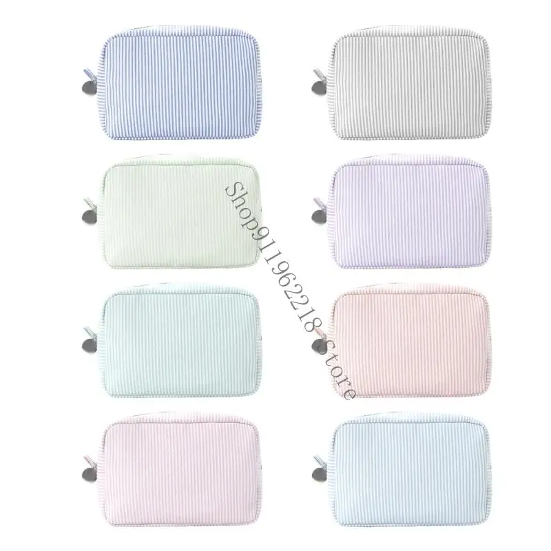 

Полосатая косметичка Портативная косметичка Сумка для туалетных принадлежностей Эстетическая сумка для мытья 066F