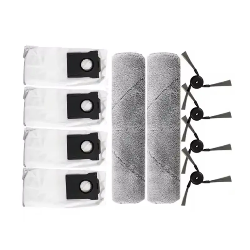 

【PASSIONE】Сменные мешки для сбора пыли, 10 шт., для Dreame Mova Z5/Z5 Pro/Z50 Ultra, трековые салфетки для швабры, боковая щетка