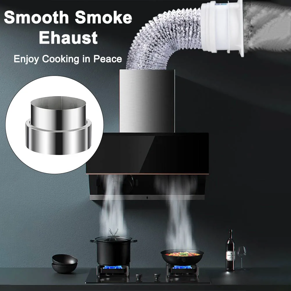 120mm to 100mm Reducing Flue Pipe for Stove with Bend Design Stainless Steel Adapter for Efficient Smoke  120mm