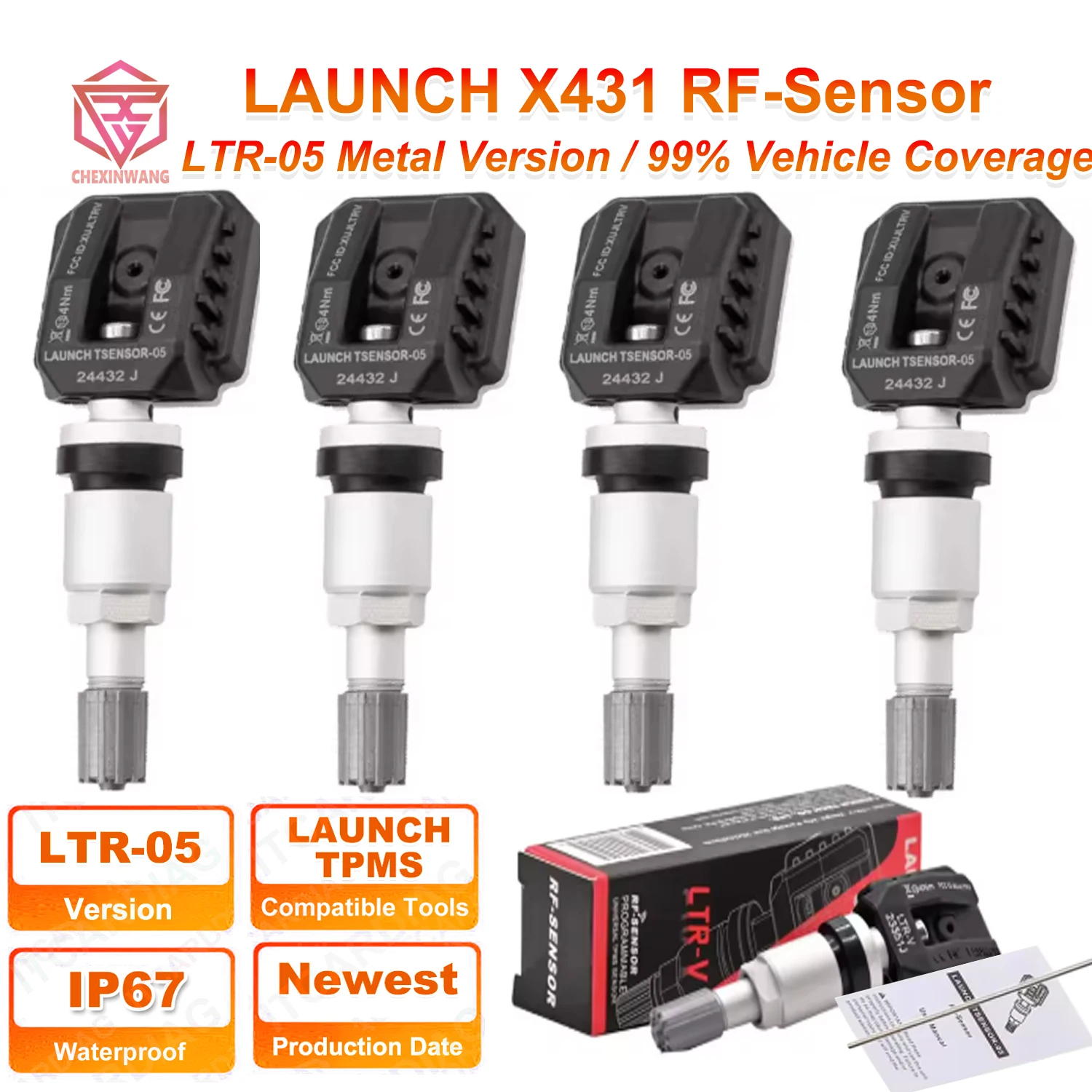 

Новейший радиочастотный датчик LAUNCH X431 LTR-05 315/433 МГц 2 в 1, датчик TPMS, инструменты для ремонта автомобильных шин, поддержка датчика программирования давления в шинах