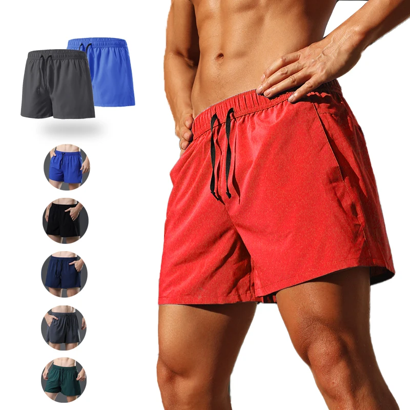 

(M-3XL)Men Sport Shorts with Lining Beach Jogging Short Pants Training Shorts Men Basketball Clothing Fitness Running Bottoms