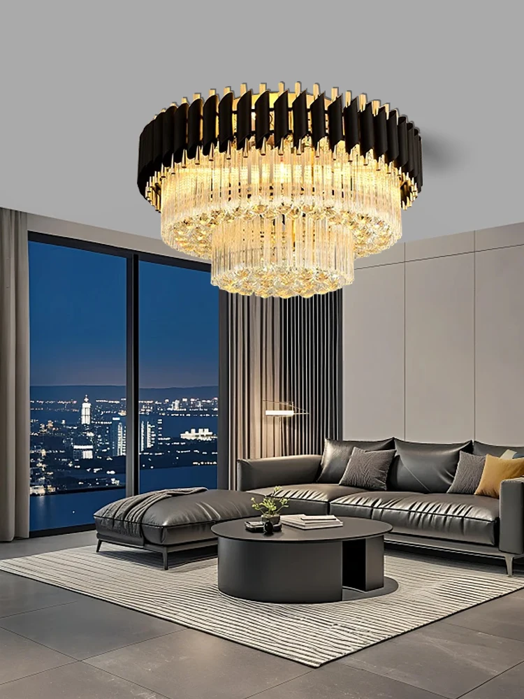 

Постмодернистские черные роскошные винтажные потолочные люстры с цоколем E14, классическая прямоугольная потолочная лампа для домашнего декора, освещение, лампа