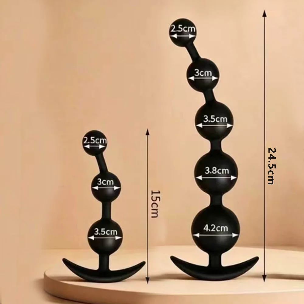Silicone Anal Beads Dilator Big Anals Balls Long Ass Anus Butt Plug Hard Anal Plug Buttplug Anal Sex Toys Dildos for Women Men