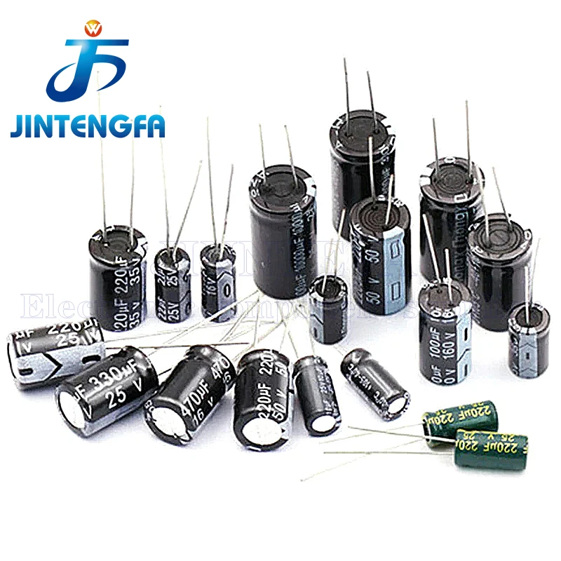 Aluminium-Elektrolytkondensator DIP 25V 10UF 22UF 33UF 47UF 100UF 220UF 470UF 680UF 1000UF 22000UF 2200UF 3300UF 4700UF 6800UF – Detail 2