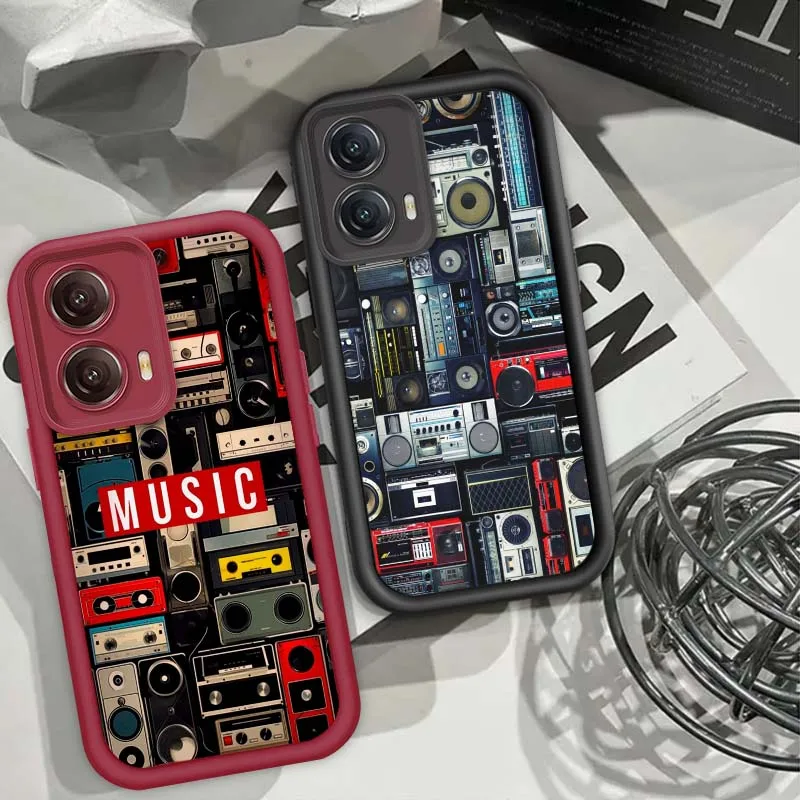 

Disc Plate Cool Popular Music For Motorola G85 Edge 50 G24 G35 E14 G04 G34 G Stylus G54 G13 G32 G14 5G Eye Ladder Phone Case