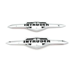 1 Pair Motorcycle Emblem Badge Decoration Decal For Suzuki Intruder VL 400 800 1500 LC1500 Volusia Fuel Gas Tank Plastic Sticker