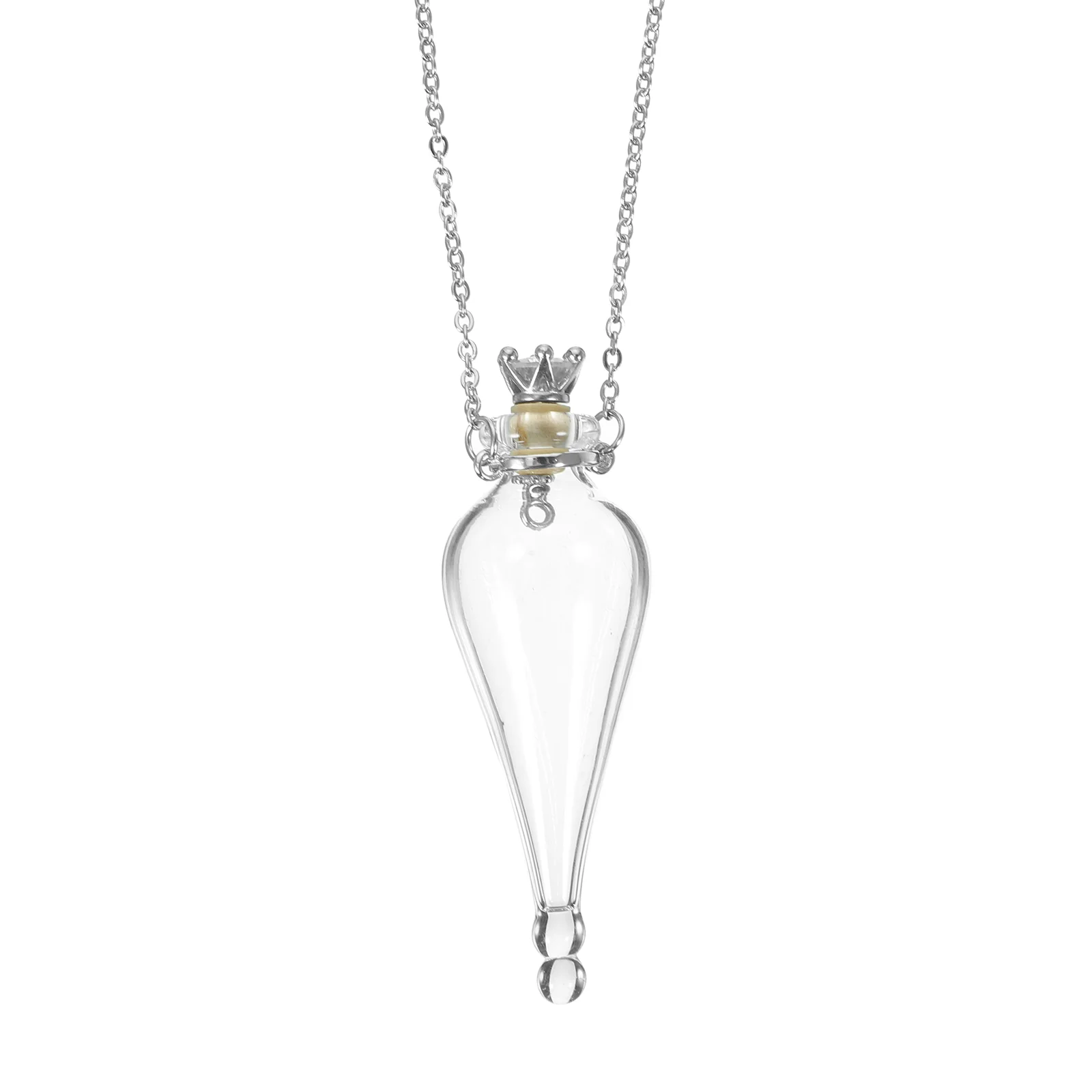 

Bottle Necklace Mini Glass Jars Small Pendants with Chain Bottles Necklaces