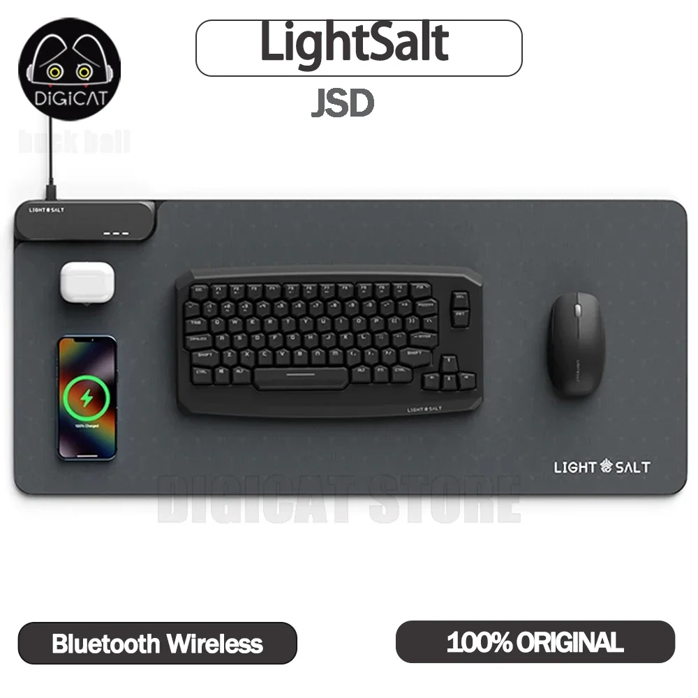 Lightsalt Jsd Mechanical Keyboard Set 3mode Usb/2.4g/Bluetooth Wireless Keyboards And Mouse Rgb Wireless Charging Keyboard Kits