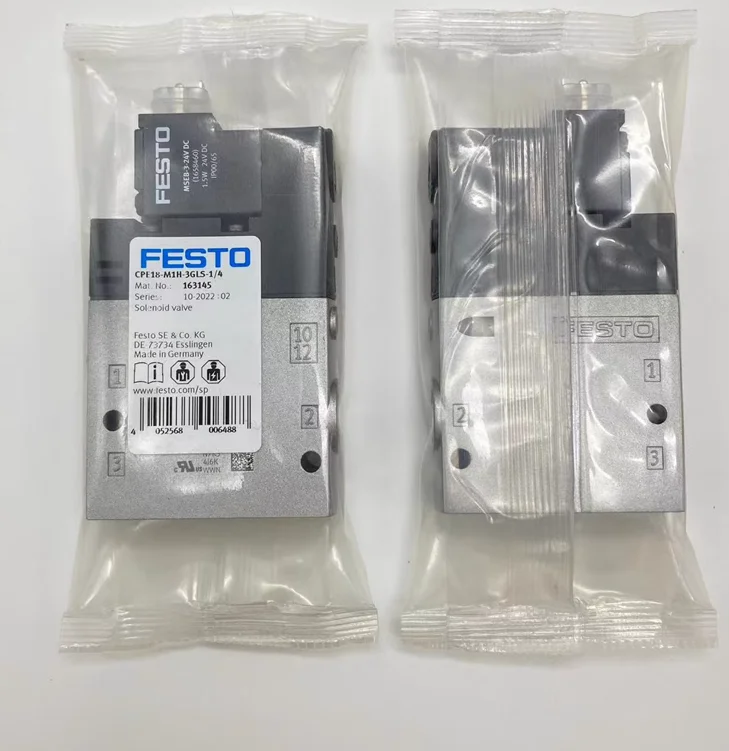 

New original FESTO solenoid valve CPE18-M1H-3GL-1/4 163141 CPE18-M1H-3GLS-1/4 163145 CPE18-M1H-3GLS-QS-10 163161