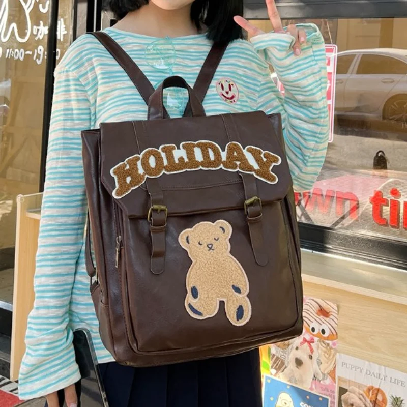 فتاة الموضة الكرتون شعبية على ظهره طالب الملابس عارضة الرياضة سعة كبيرة لطيف يده حقيبة تخزين Crossbody جديد #2