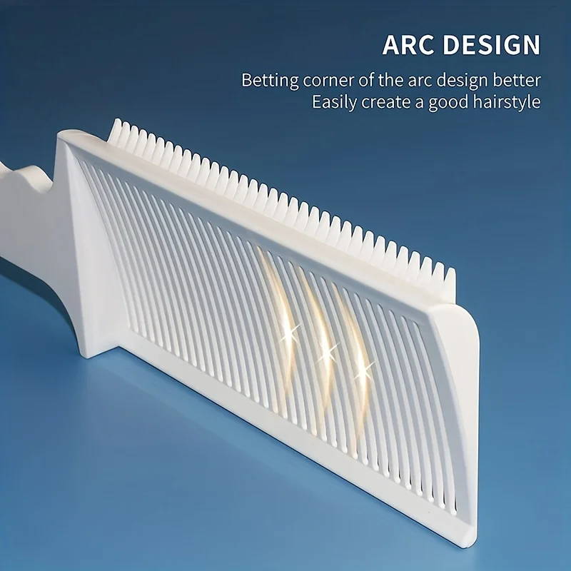 

1pc Men's Oil Head Hairdressing Comb, Barber Fade Comb, Professional Barber Clipper Blending Flat Top Hair Cutting Comb