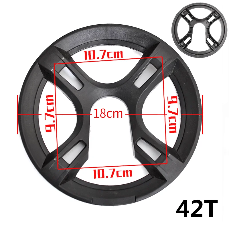 2 Pezzi Protezione Catena Bici A 5 Fori Per Corona 40-42 Denti – Copricatena In Plastica Leggera Per Guarnitura