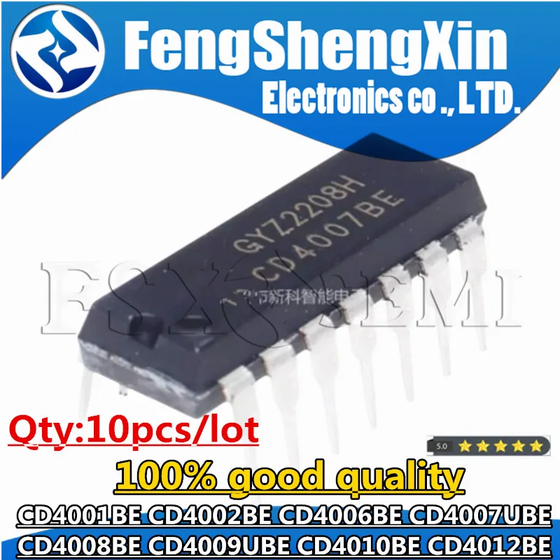 10PCS CD4007UBE CD4007 CD4007BE DIP CD4001BE CD4002BE TC4002UBP CD4006BE CD4008BE TC4008BP CD4009UBE CD4009BE CD4010BE CD4012BE