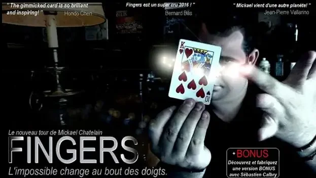 

New Fingers by Mickael Chatelin Card Magic Tricks,Card Magic,Close up,illusion,Mentalism,Fun Trick,Magia Toys