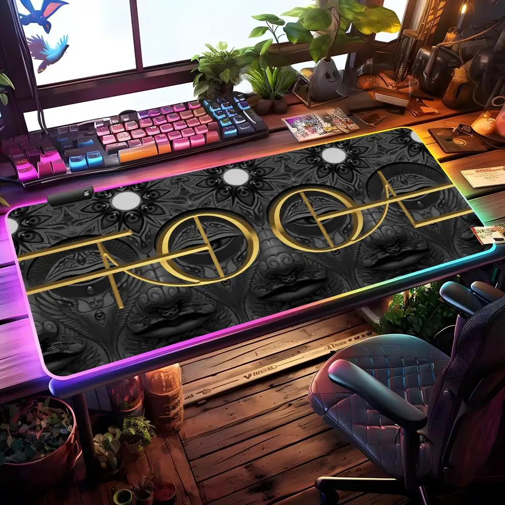 

Tool Band Mouse Pad RGB Gaming Mouse Pad Desk Mat HD Gamer Large LED Light XXL MousePads