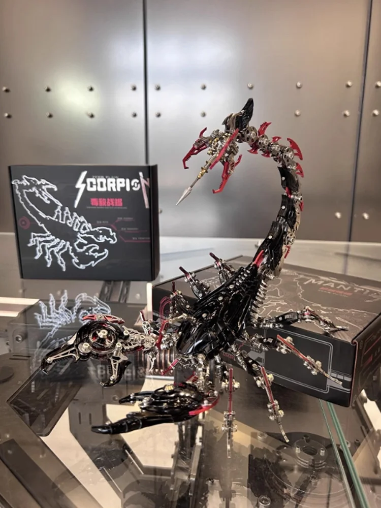 

Металлическая сборная модель Longling Battle Mechanical Scorpion 3D DIY: подвижная коллекционная игрушка ручной работы, подарок для мальчиков и подростков-любителей