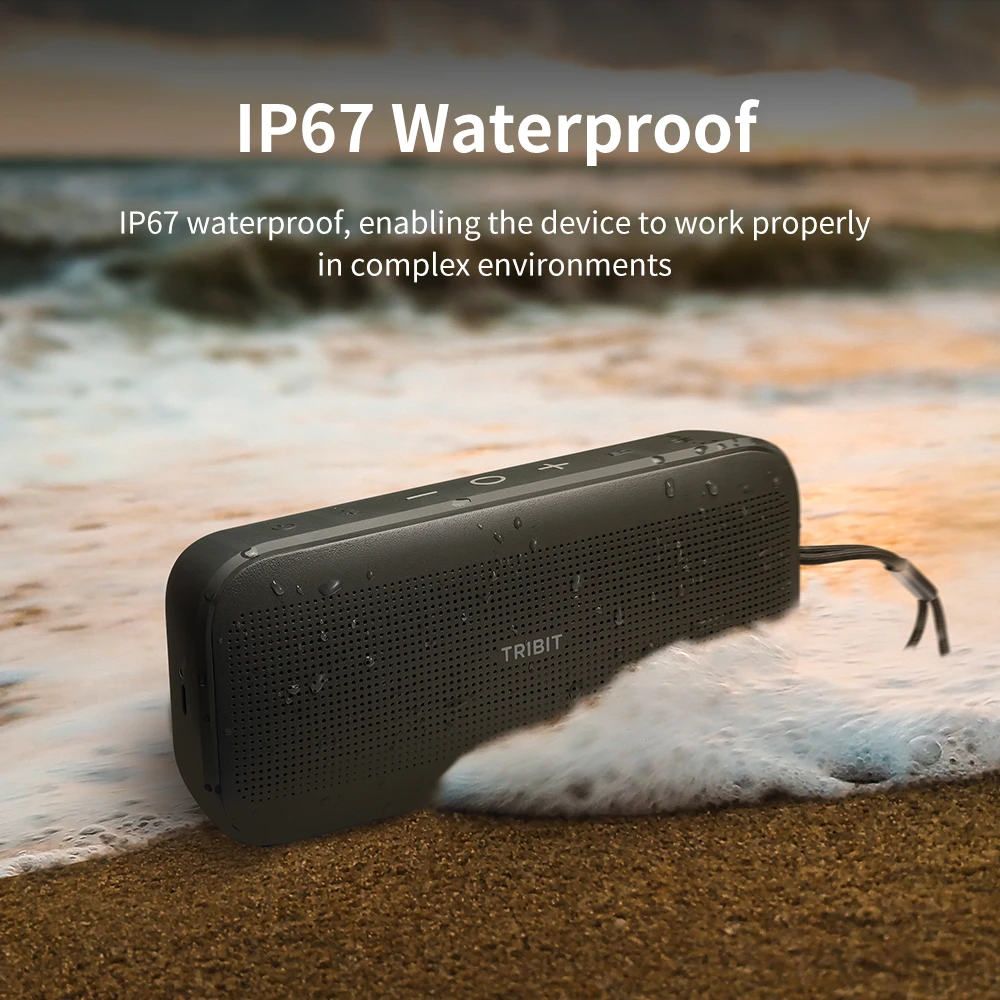 Tribit Stormbox Flow Portable Speaker 25w Power With Deep Bass, Ip67 Waterproof, Camping/hiking Wireless Speaker For Outdoor view 3