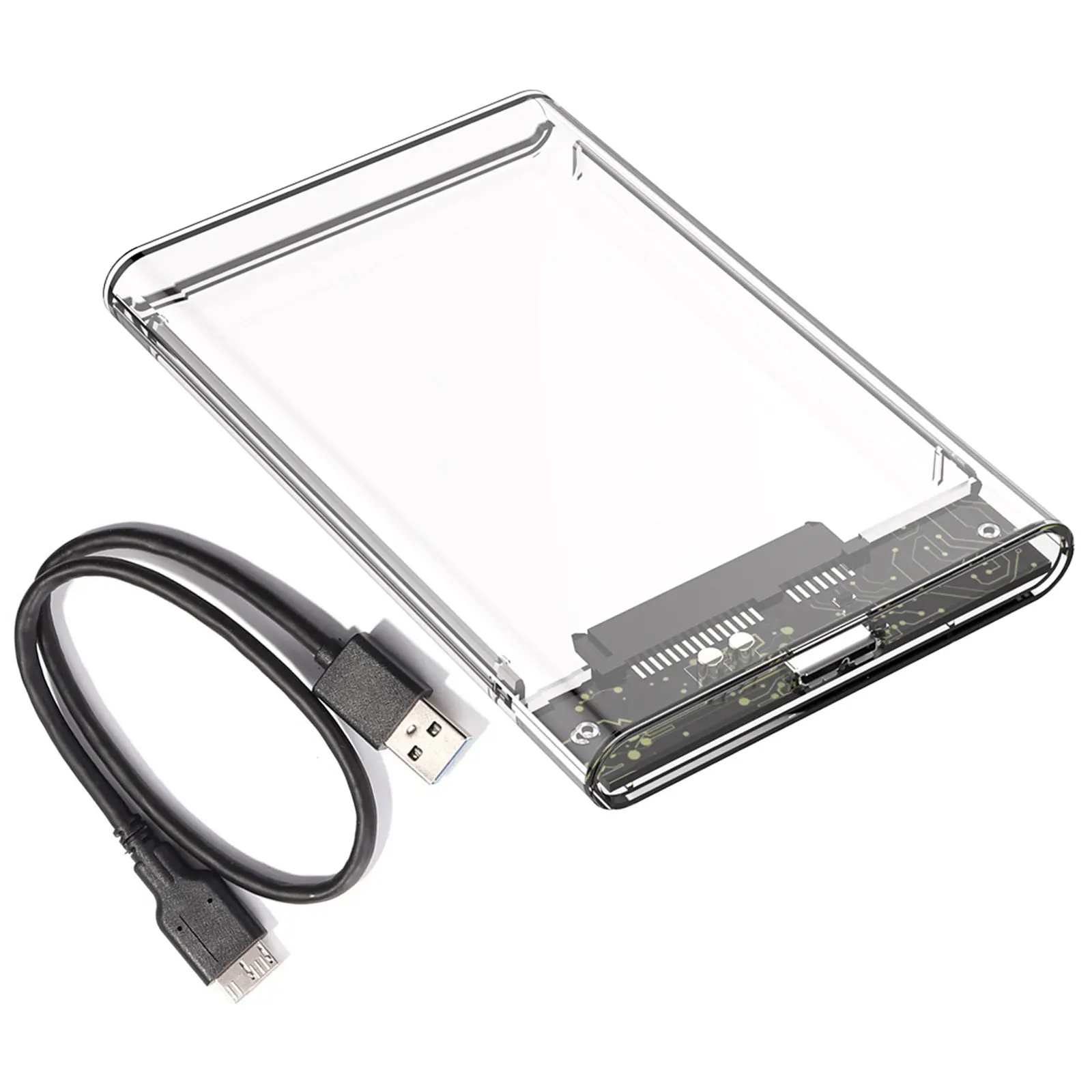 Transparent HDD Case Caddy Box HDD Enclosure 2.5 SSD SATA To USB 3.0 USB 3.1 USB2.0 Adapter External Hard Drive Box
