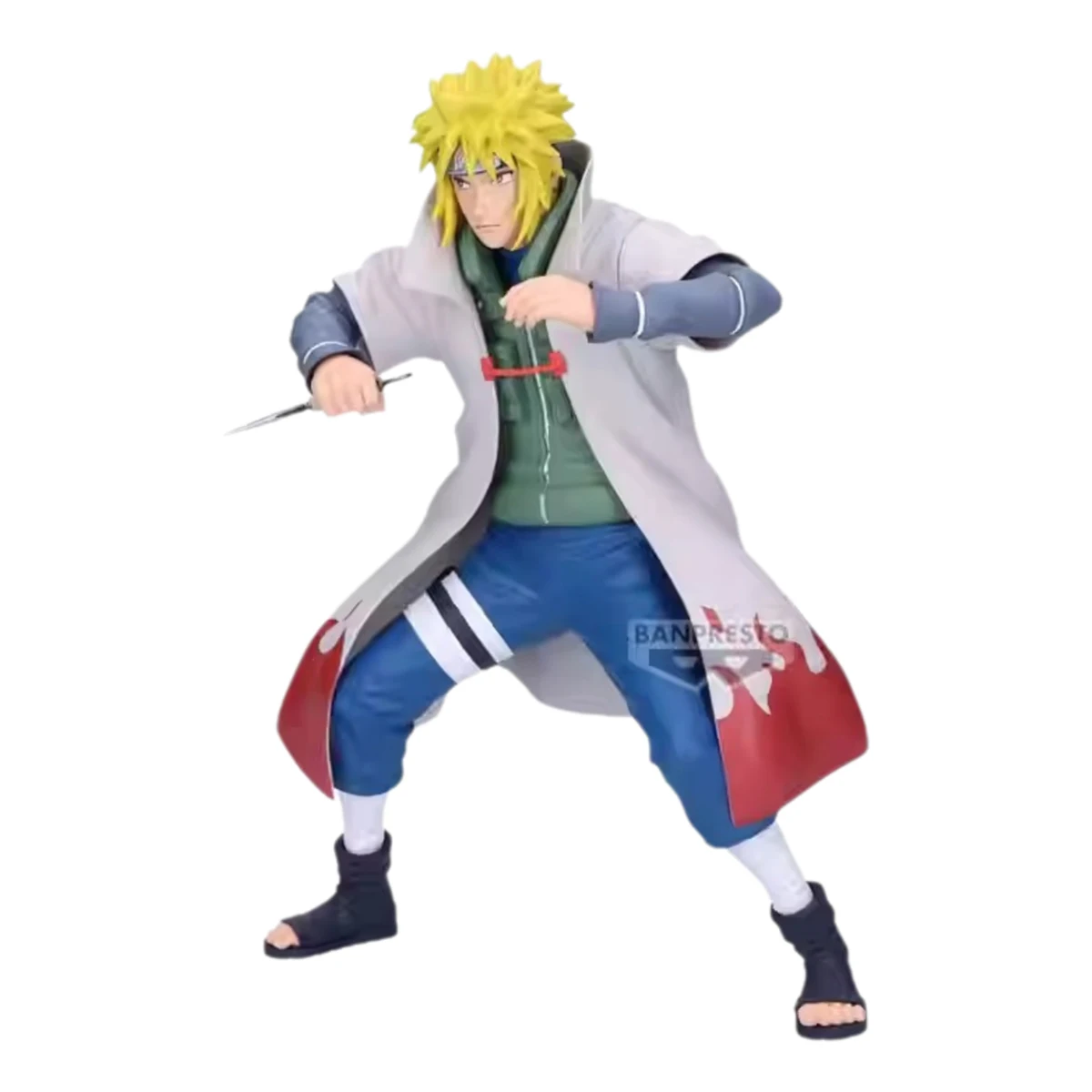 Bandai Original NARUTO Shippūden Grandista Serie Namikaze Minato 23 cm Anime Actionfigur Geschenk Imperial Robe der vierten Generation