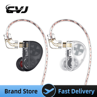 CVJ Konoka In-Ear Earphone With 3D Hifi Triple Hybrid (1DD + 1BA + 1Vibration Driver) Wired DJ Monitors Tuning Switch Headset