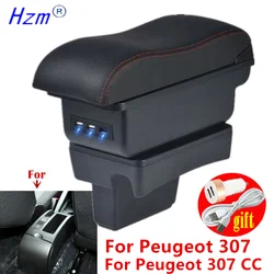 Car Armrest For Peugeot 307 armrest box For Peugeot 307 CC Convertible Storage box Interior Dedicated Retrofit Car Accessories
