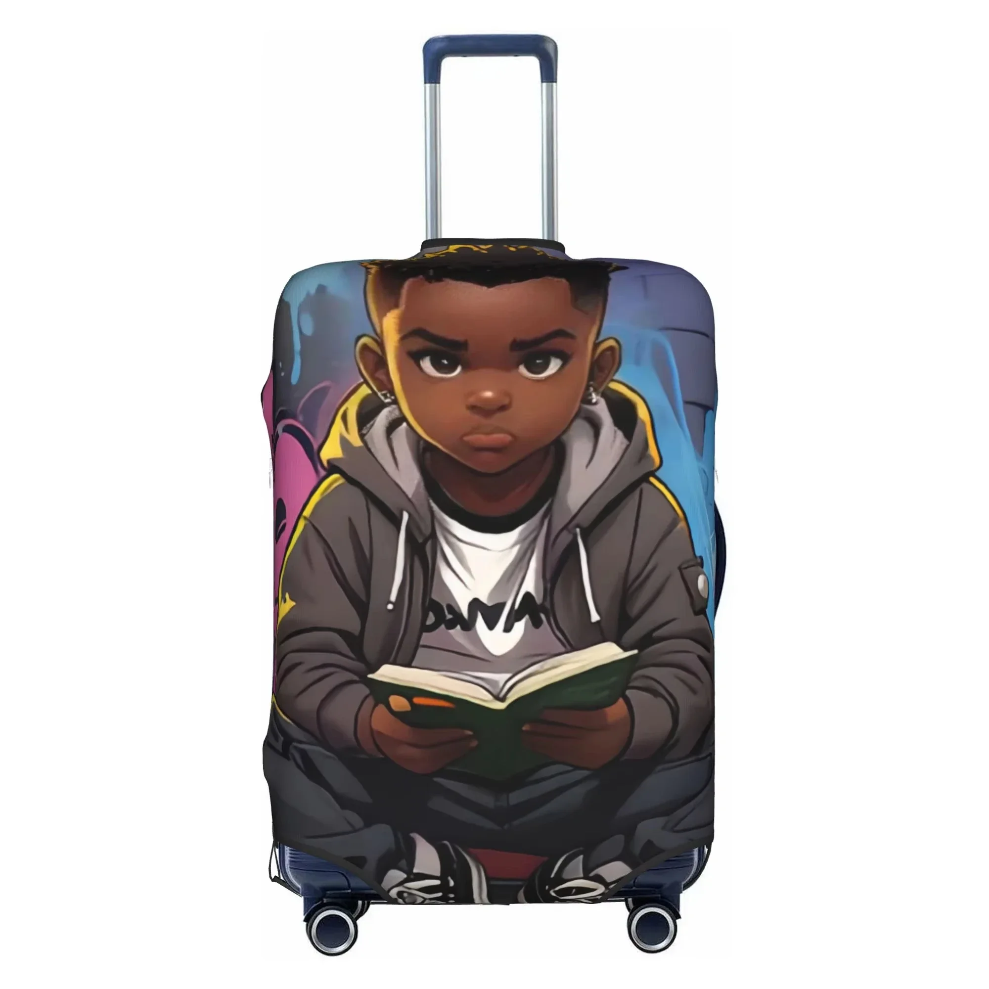 Soccer Player 10 Graffiti Print Luggage Cover Elastic Suitcase Protector Dustproof Anti Scratch For Travel
